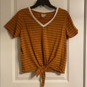 Short Sleeve V-Neck Top